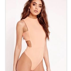 Missguided tab side body suit